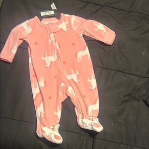 Carter's Coral Unicorn Footie